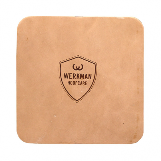 Werkman Leather pads 4 mm. 18x18 (pair)